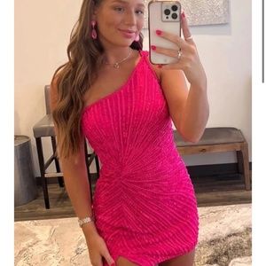 Sherry Hill Short Sequin Dress